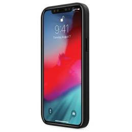 Guess 4G Triangle Collection dėklas, skirtas iPhone 12 Pro Max - pilkas