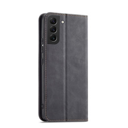Magnetinis Fancy Dėklas, skirtas Samsung Galaxy S23+ dangtelis su atvartu, juodas piniginės stovas