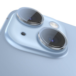 Baseus grūdintas stiklas skirtas iPhone 14 / iPhone 14 Plus kamerų lęšiams skaidrus + valymo rinkinys