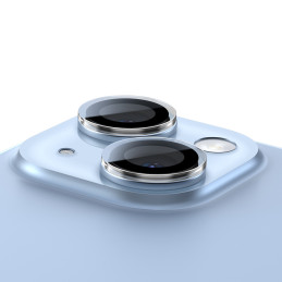Baseus grūdintas stiklas skirtas iPhone 14 / iPhone 14 Plus kamerų lęšiams skaidrus + valymo rinkinys