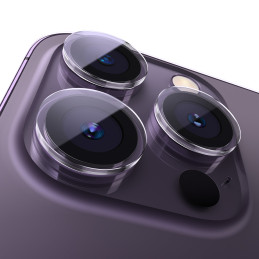 Grūdintas stiklas kamerai skirtas iPhone 14 Pro / 14 Pro Max Baseus + montavimo komplektas