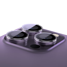Grūdintas stiklas kamerai skirtas iPhone 14 Pro / 14 Pro Max Baseus + montavimo komplektas