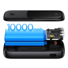 Powerbank 10000mAh 20W Baseus Qpow Pro Overseas Edition + USB C 3A laidas - juodas