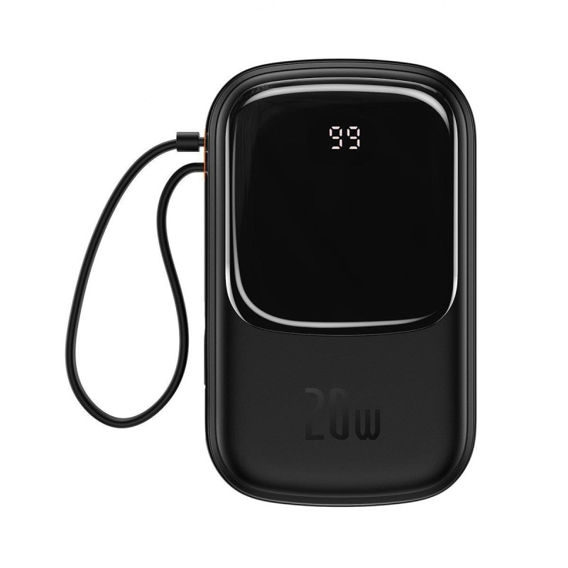 Baseus Qpow skaitmeninio ekrano maitinimo blokas su greitu įkrovimu 20000mAh 20W QC/ PD/ SCP/ FCP su įmontuotu Lightning...