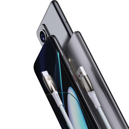 Baseus Glimmer serijos greito įkrovimo laidas USB-A - USB-C 100W 480Mb/ s 1m baltas