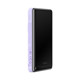 „Baseus Magnetic Bracket“ indukcinis maitinimo blokas su MagSafe 10000mAh 20W violetiniu + USB-C laidu
