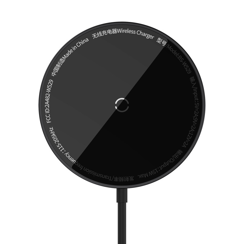 Baseus Simple Mini3 indukcinis įkroviklis MagSafe 15W juodas