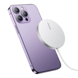 Baseus Simple Mini3 indukcinis įkroviklis 15W sidabrinis