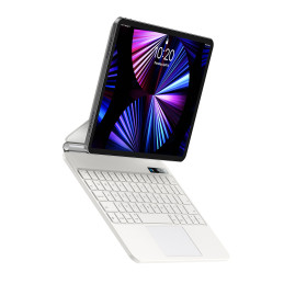Magnetinis dėklas su klaviatūra iPad Pro 12.9& 39 & 39 Baseus Brilliance - baltas