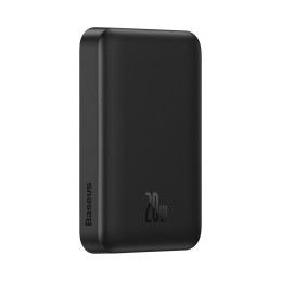 Baseus Magnetic Mini maitinimo blokas su indukciniu įkrovimu MagSafe 15W / greitas įkrovimas PD QC 20W 10000mAh juoda (O...