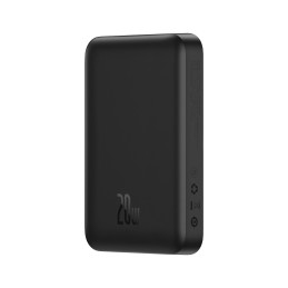 Baseus Magnetic Mini maitinimo blokas su indukciniu įkrovimu MagSafe 15W / greitas įkrovimas PD QC 20W 10000mAh juoda (O...