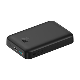 Baseus Magnetic Mini maitinimo blokas su indukciniu įkrovimu MagSafe 15W / greitas įkrovimas PD QC 20W 10000mAh juoda (O...