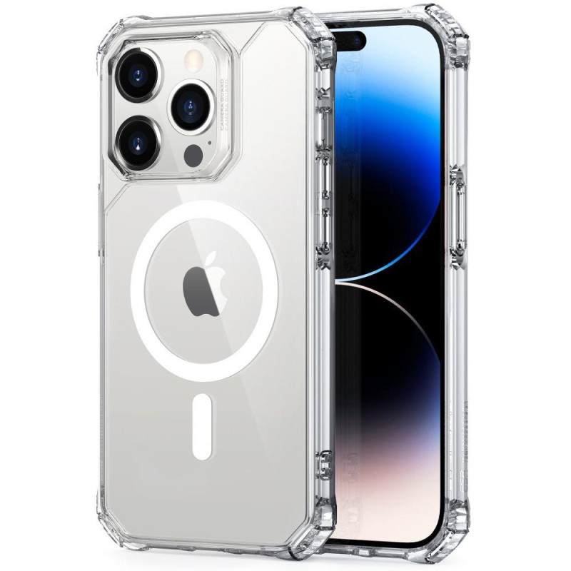 ESR Air Armor Halolock MagSafe dėklas iPhone 14 Pro - skaidrus