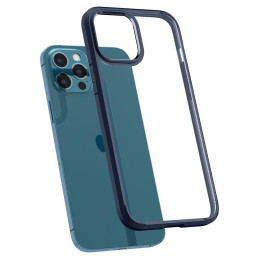 Spigen Ultra Hybrid dėklas iPhone 12 / iPhone 12 Pro - mėlynas