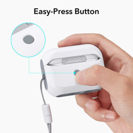 ESR Orbit Halolock su MagSafe, skirtas Apple AirPods Pro 1/ 2 – baltas