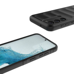 Magic Shield Case Samsung Galaxy S23+, lankstus, šarvuotas dangtelis, raudonas
