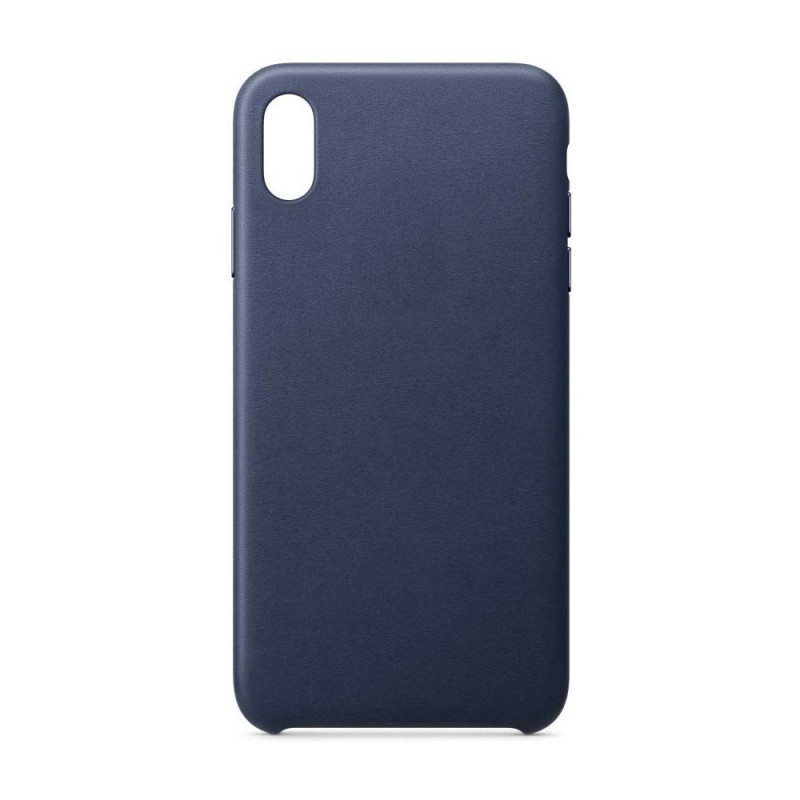 ECO Leather odinis dėklas, ekologiškos odos dangtelis iPhone 12 mini, tamsiai mėlynas