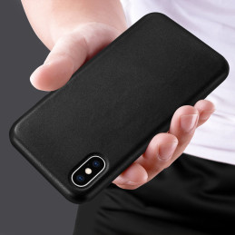 ECO Leather odinis dėklas, ekologiškos odos dangtelis iPhone 12 mini, tamsiai mėlynas
