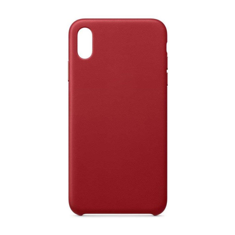 ECO Leather odinis dėklas, ekologiškos odos dangtelis iPhone 12 mini raudonas