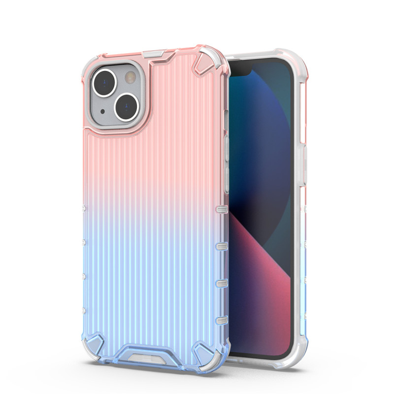 Ombre Protect Case dėklas, skirtas iPhone 14 Plus, rožinė ir mėlyna