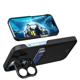 Odinis stovo dėklas Samsung Galaxy S23+, kortelių piniginės dangtelis su stovu, juodas