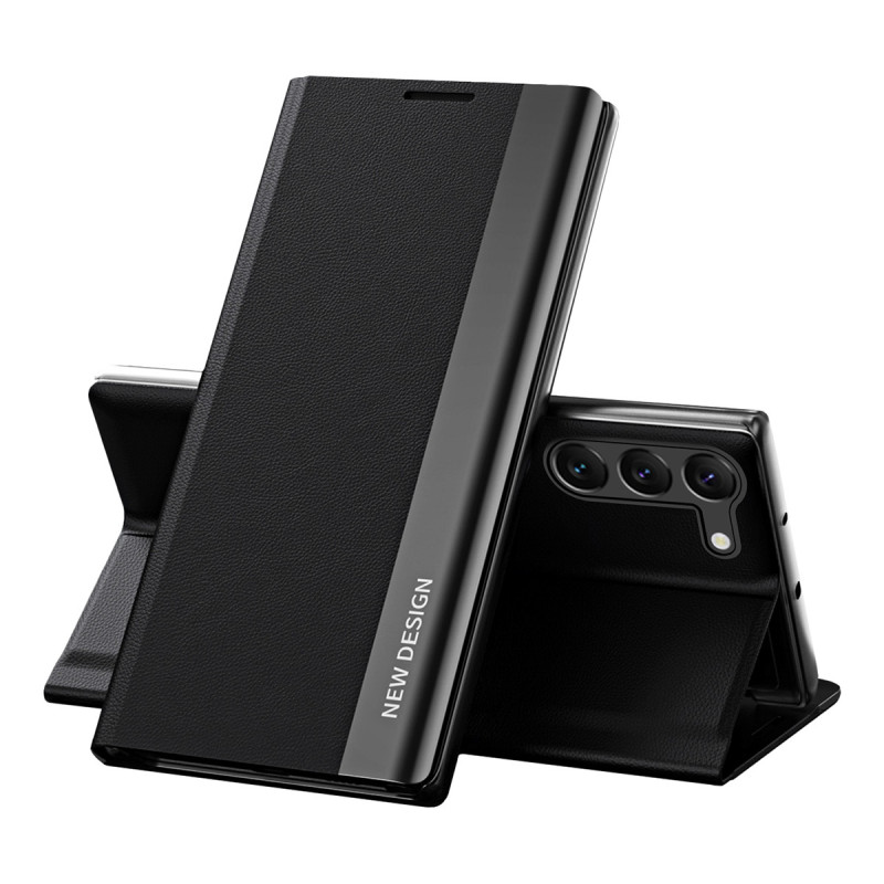 Sleep Case Pro dėklas, skirtas Samsung Galaxy S23+ su atverčiamu stovu, juodas