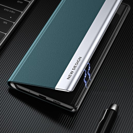 Sleep Case Pro dėklas, skirtas Samsung Galaxy S23+ su atverčiamu stovu, juodas
