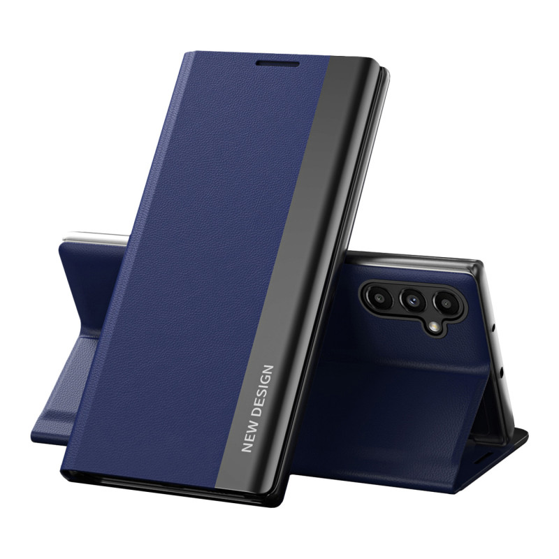 Sleep Case Pro dėklas, skirtas Samsung Galaxy A13 su atverčiamu stovu, mėlynas