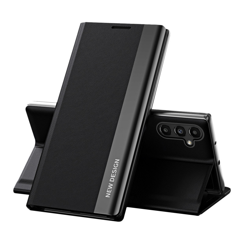 Sleep Case Pro dėklas, skirtas Samsung Galaxy A13 su atverčiamu stovu, juodas
