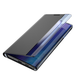 Naujas „Sleep Case“ dėklas, skirtas „Samsung Galaxy S23+“ dangteliu su atvartu, juodu stovu