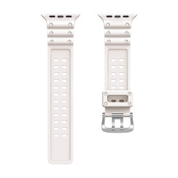 Dirželis Triple Protection Apple Watch SE dirželis, 9, 8, 7, 6, 5, 4, 3, 2, 1 (41, 40, 38 mm) apyrankė smėlio spalvos