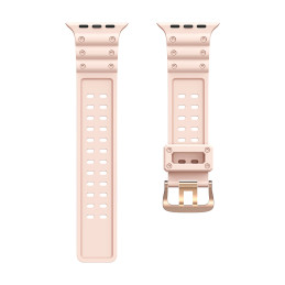 Dirželis Triple Protection Apple Watch SE dirželis, 9, 8, 7, 6, 5, 4, 3, 2, 1 (41, 40, 38 mm) apyrankė, rožinė