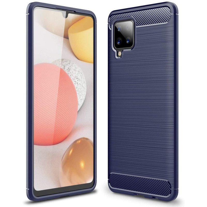 Carbon Case lankstus dangtelis, skirtas Samsung Galaxy A42 5G mėlynas
