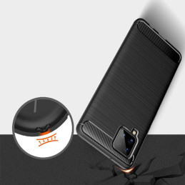 Carbon Case lankstus dangtelis, skirtas Samsung Galaxy A42 5G mėlynas