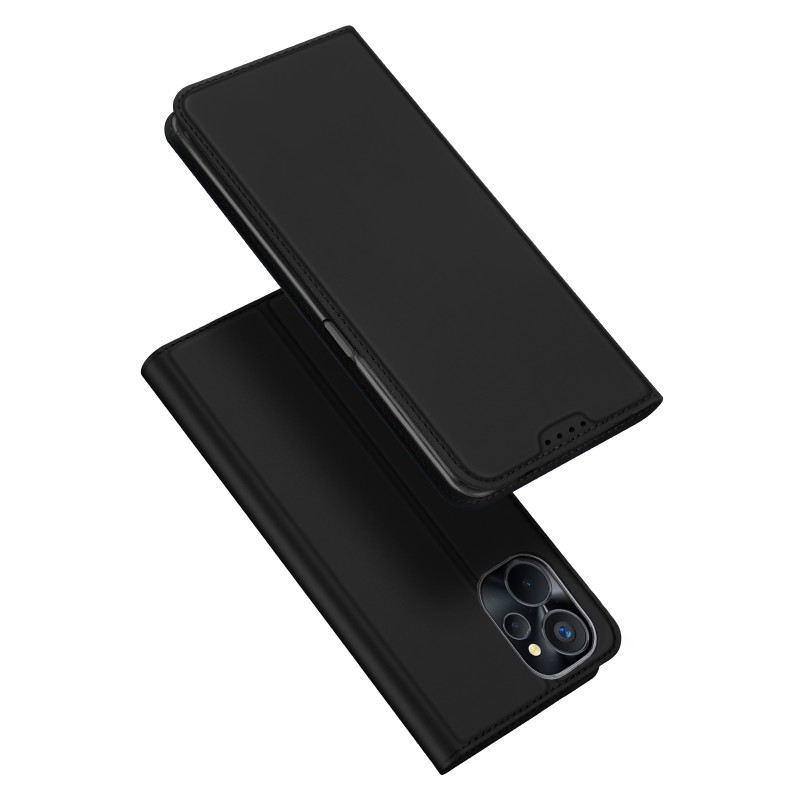 „Dux Ducis Skin Pro“ dėklas, skirtas „Realme 10 5G“ / „Realme 9i 5G“, atverčiamas dangtelis kortelės piniginės stovas, j...
