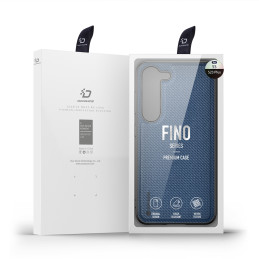 Dux Ducis Fino dėklas Samsung Galaxy S23+, dangtelis su silikoniniu rėmeliu, mėlynas