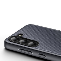 Dux Ducis Fino dėklas Samsung Galaxy S23+, dangtelis su silikoniniu rėmeliu, pilkas
