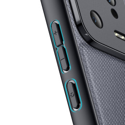 Dux Ducis Fino dėklas skirtas Xiaomi 13, dangtelis su silikoniniu rėmeliu, pilkas