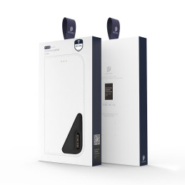 Dux Ducis Hivo dėklas, skirtas Samsung Galaxy S23 Ultra Flip Cover Piniginės stovas RFID blokatorius raudonas