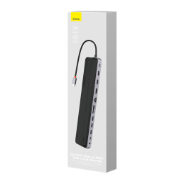 „Baseus EliteJoy Gen2“ universalus USB HUB 12in1 su USB-C laidu 25 cm nešiojamojo kompiuterio stovas USB-A / USB-C / DP ...