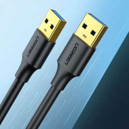 Ugreen US128 10369 USB-A 3.0 / USB-A 3.0 5Gb/ s 0.5m laidas – juodas