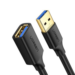 Ugreen ilginamojo laido adapteris USB-A (vyriškas) - USB-A (moteris) USB 3.0 5Gb/ s 0.5m juodas (US129)