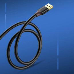 Ugreen ilginamojo laido adapteris USB-A (vyriškas) - USB-A (moteris) USB 3.0 5Gb/ s 0.5m juodas (US129)