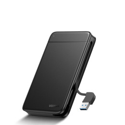 Ugreen Pocket SSD / HDD disko korpusas 2,5 colio SATA įtaisytasis USB kabelis juodas (CM352)