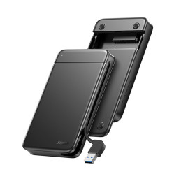 Ugreen Pocket SSD / HDD disko korpusas 2,5 colio SATA įtaisytasis USB kabelis juodas (CM352)