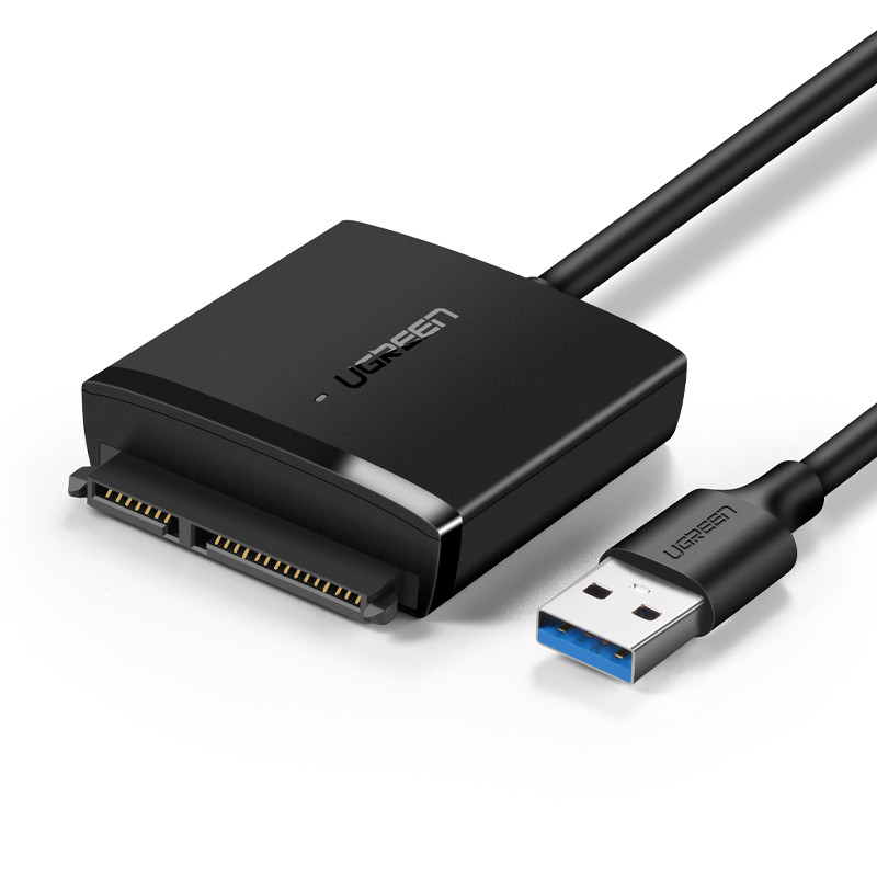 Ugreen USB3.0 adapteris, skirtas 2,5 colio / 3,5 colio juodam SATA diskui (CM257)