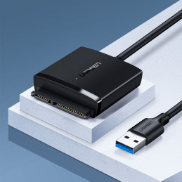 Ugreen USB3.0 adapteris, skirtas 2,5 colio / 3,5 colio juodam SATA diskui (CM257)