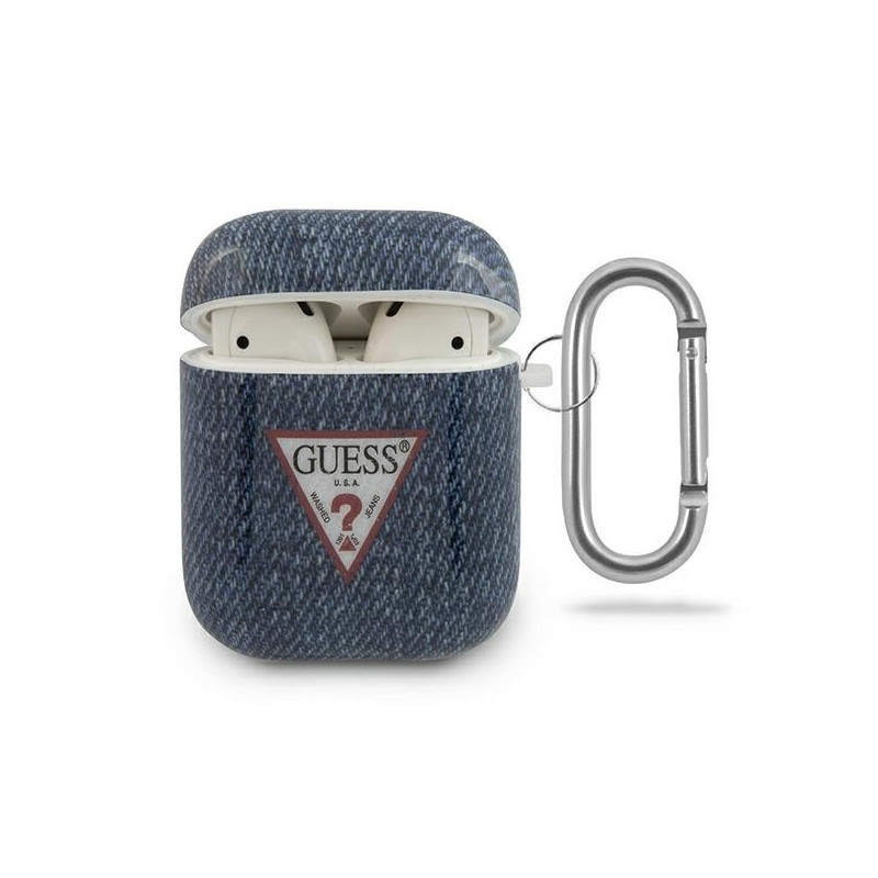 Guess Jeans Collection dėklas, skirtas AirPods 1/ 2 – tamsiai mėlynas