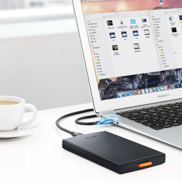 Ugreen kišeninis SSD / HDD disko korpusas 2,5 colio USB 3.0 SATA juodas (CM237)