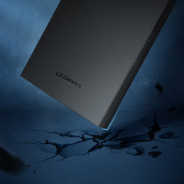 Ugreen kišeninis SSD / HDD disko korpusas 2,5 colio USB 3.0 SATA juodas (CM237)